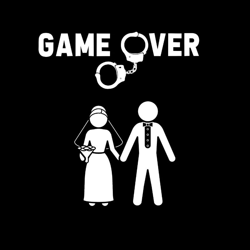 Game Over Hochzeit Heirat Verlobung Ehe Ehepaar