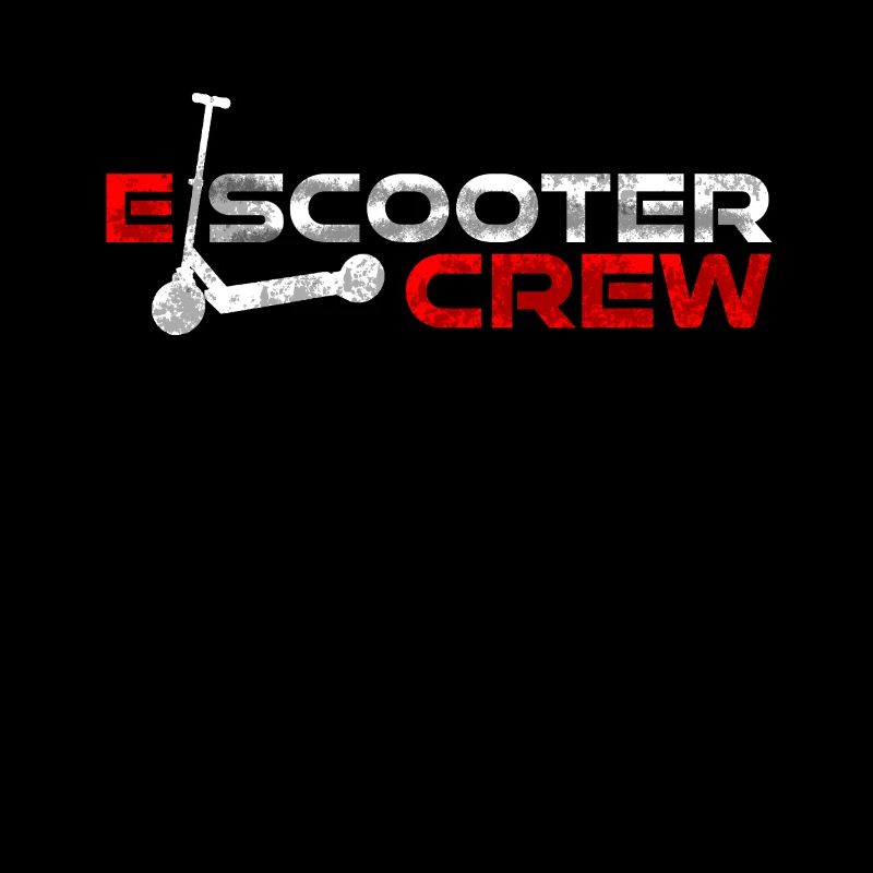 E-Scooten Crew Vintage Distressed Retro Electro