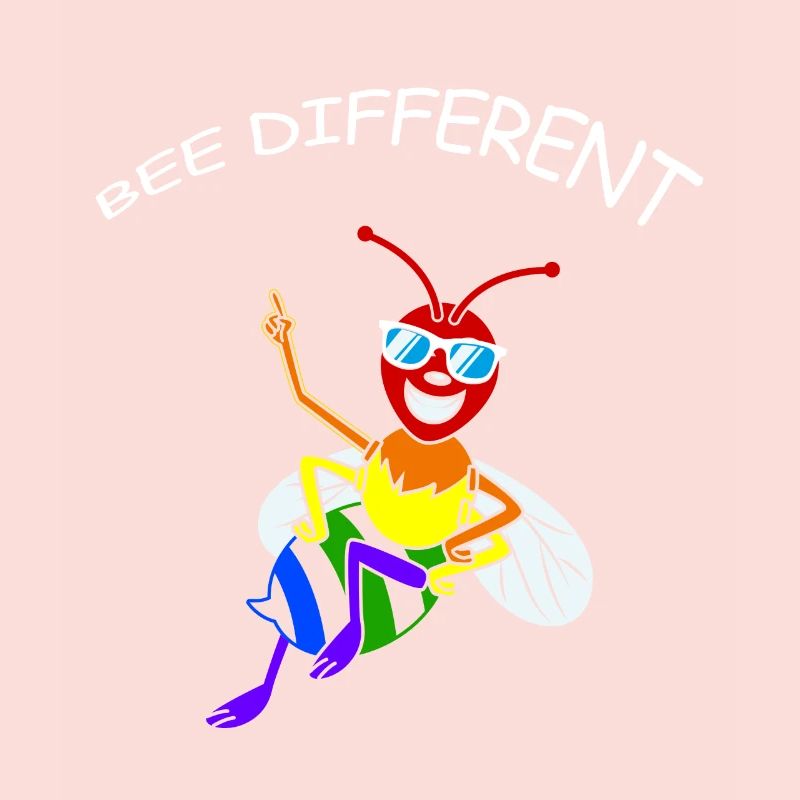 Biene Be Different Gay Pride CSD Regenbogen