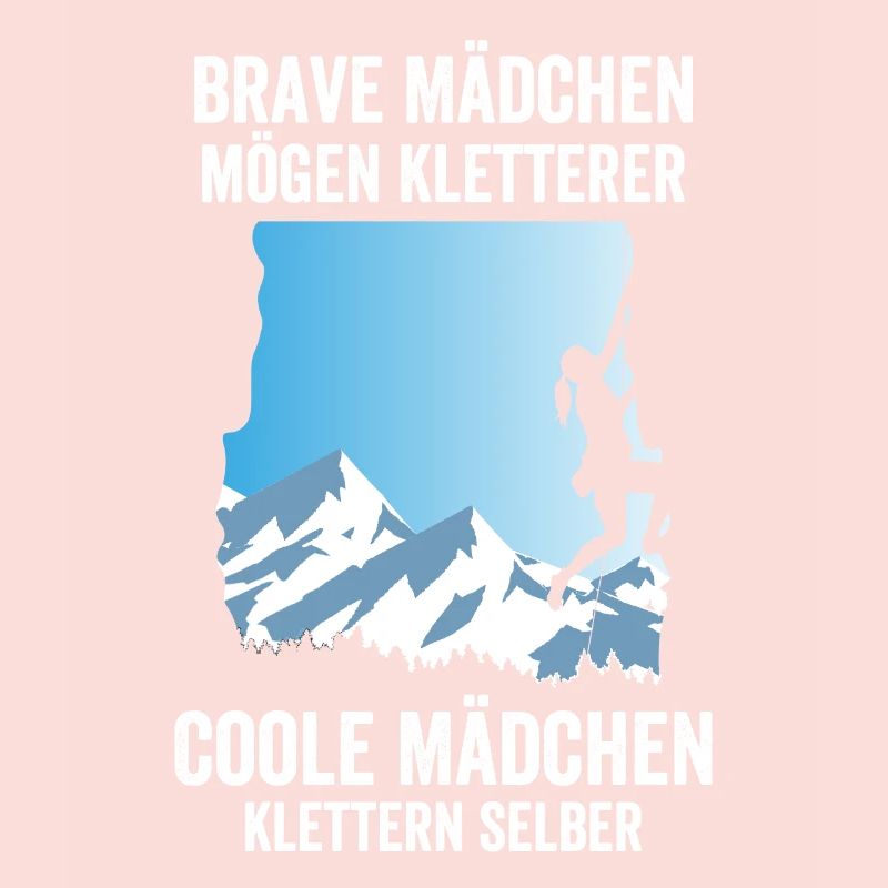Brave Mädchen Kletterer Coole Mädchen klettern