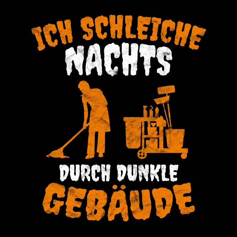 Gebäudereiniger Putzfrau lustiger Spruch Witz Fun