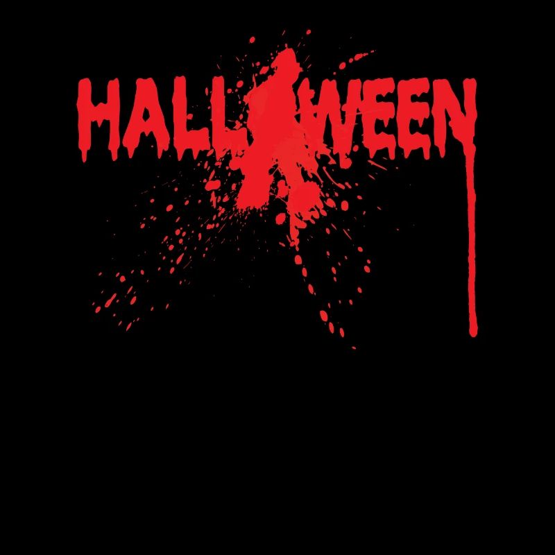 Blutiger Halloween Schriftzug Splatter