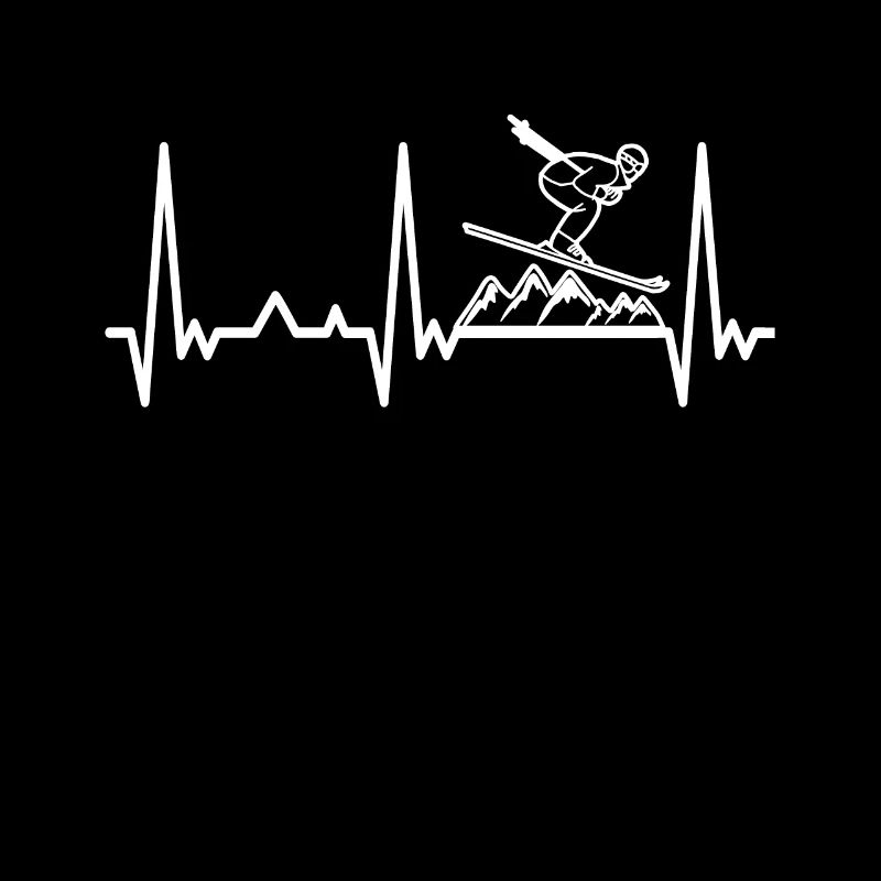 Awesome Skiing Snowboarding Graphic Design Heartbe