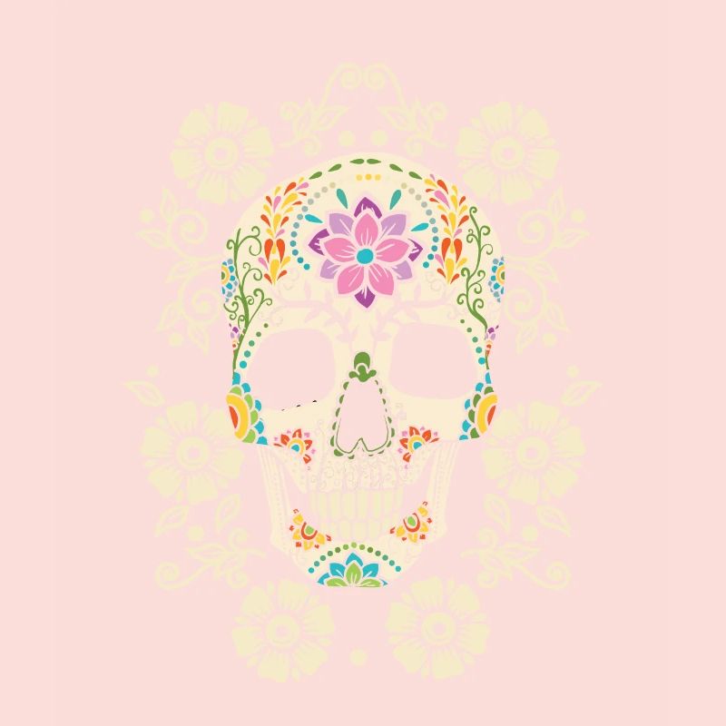 Fleurs - crâne