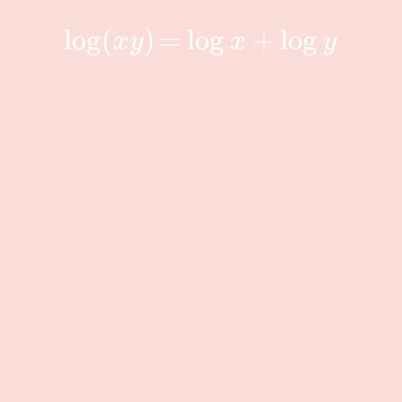 Logarithms math and physics formula equation