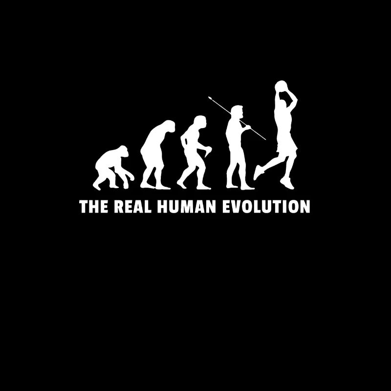 Human Evolution Basket-ball Hoop