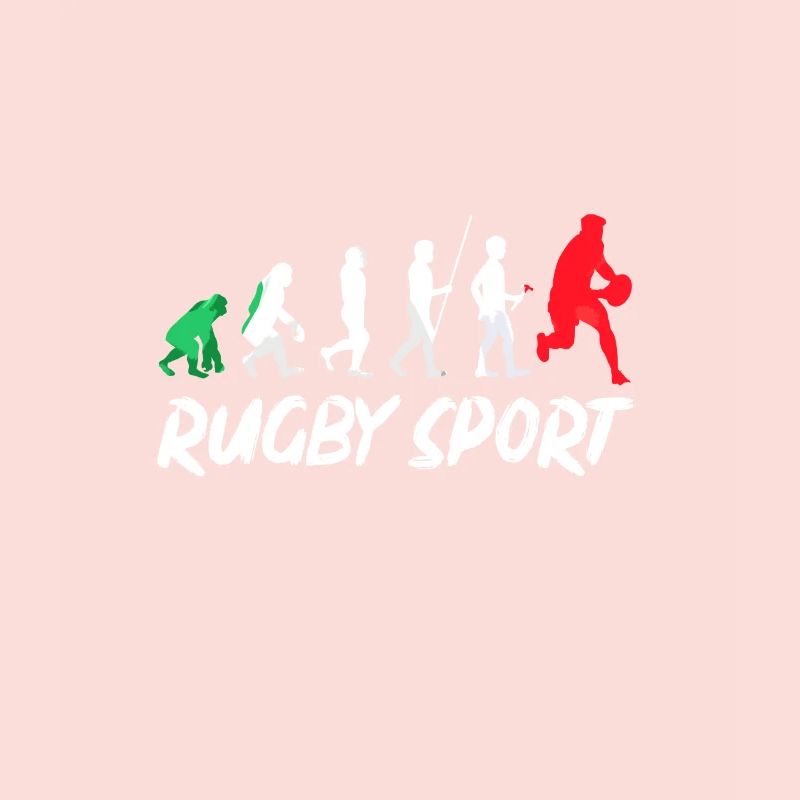Conception cadeau Rugby Sport Evolution History
