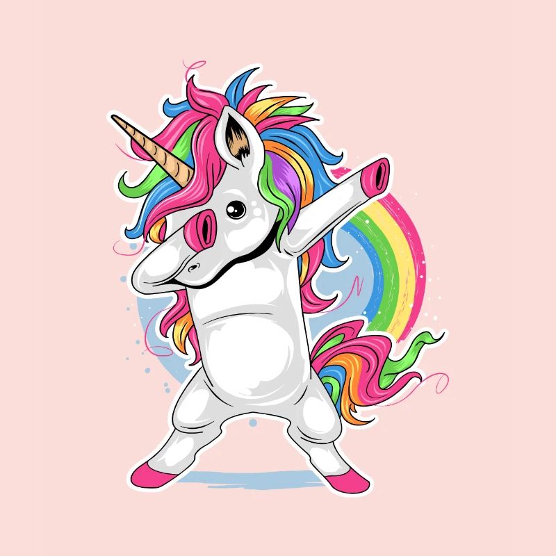 Einhorn Comic Dapping