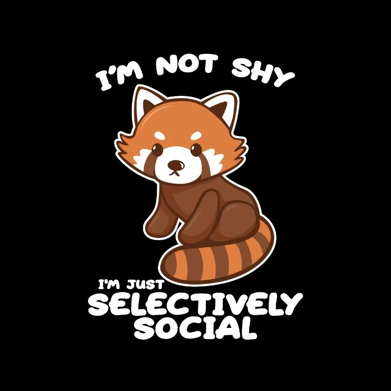 Red panda not shy, just selective social