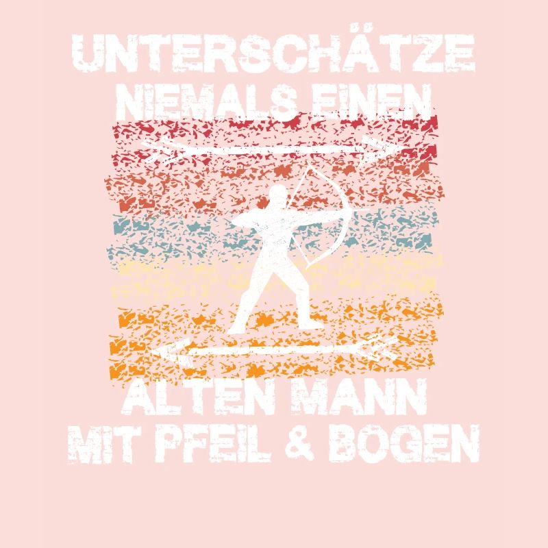 Alter Mann Bogenschütze Bogenschießen Pfeil Bogen