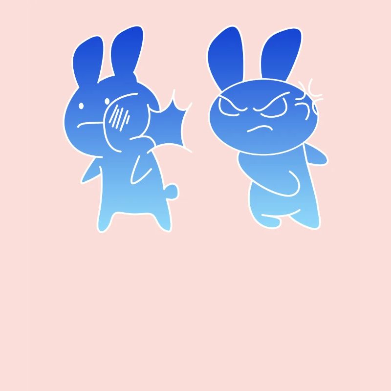Baka Rabbit Face Slapping Japan cadeau drôle