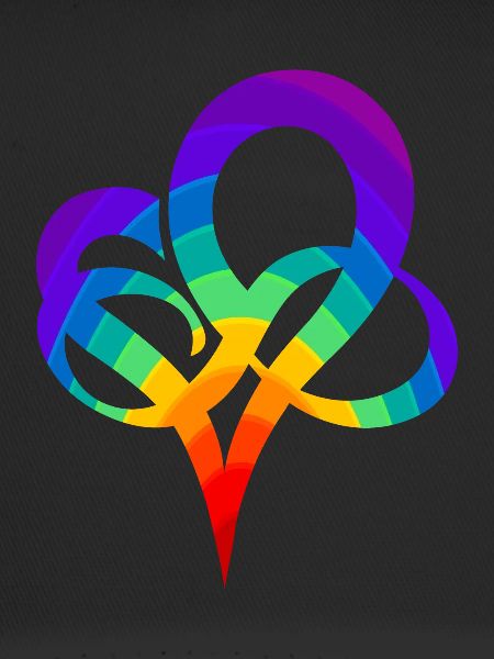 Rainbow heart