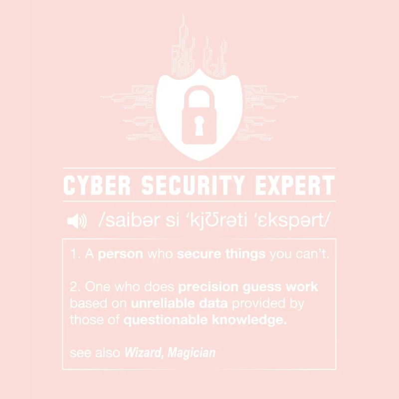 Cyber Security Definition Programmierer IT Nerd