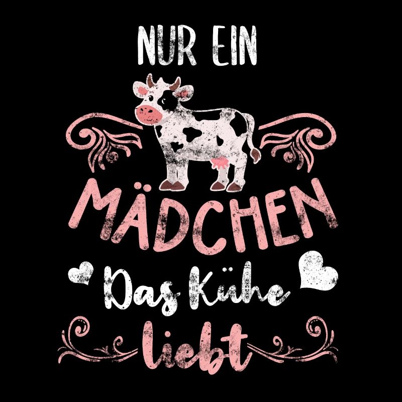 Süsse Kuh Nur ein Mädchen das Kühe liebt Bauer