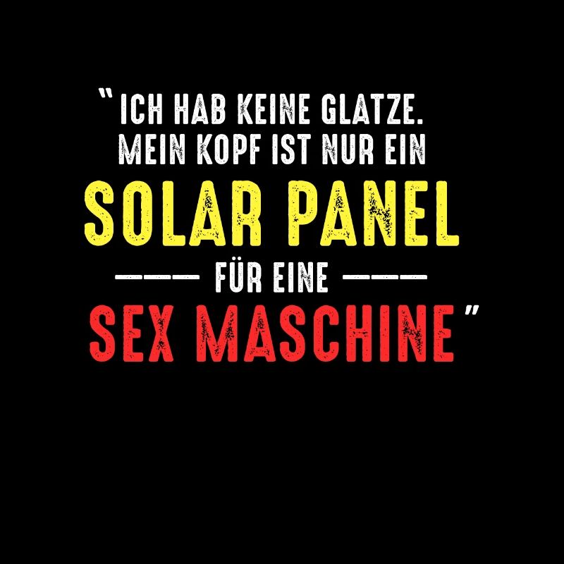 Ich Hab Keine Glatze Solar Panel Kahl Geschenk
