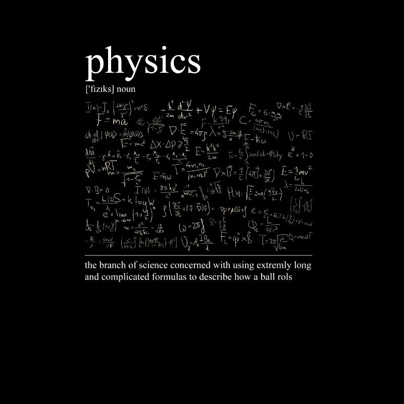 Funny design for physicists