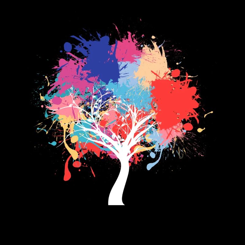 Umweltschutz Tree paint splash