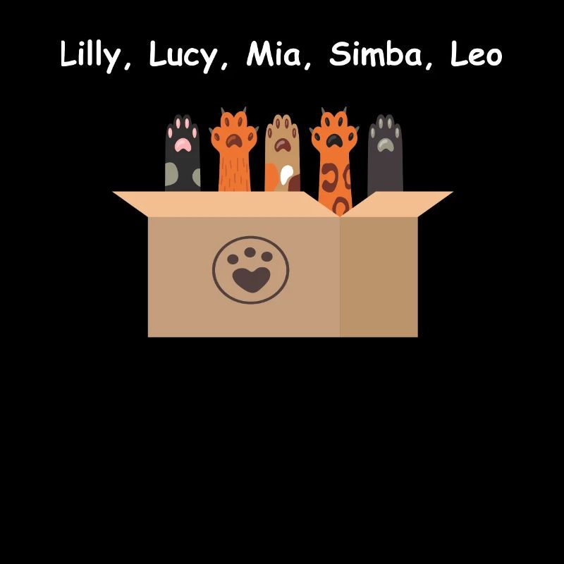 Les chats sont assis dans la boîte. Petits chatons