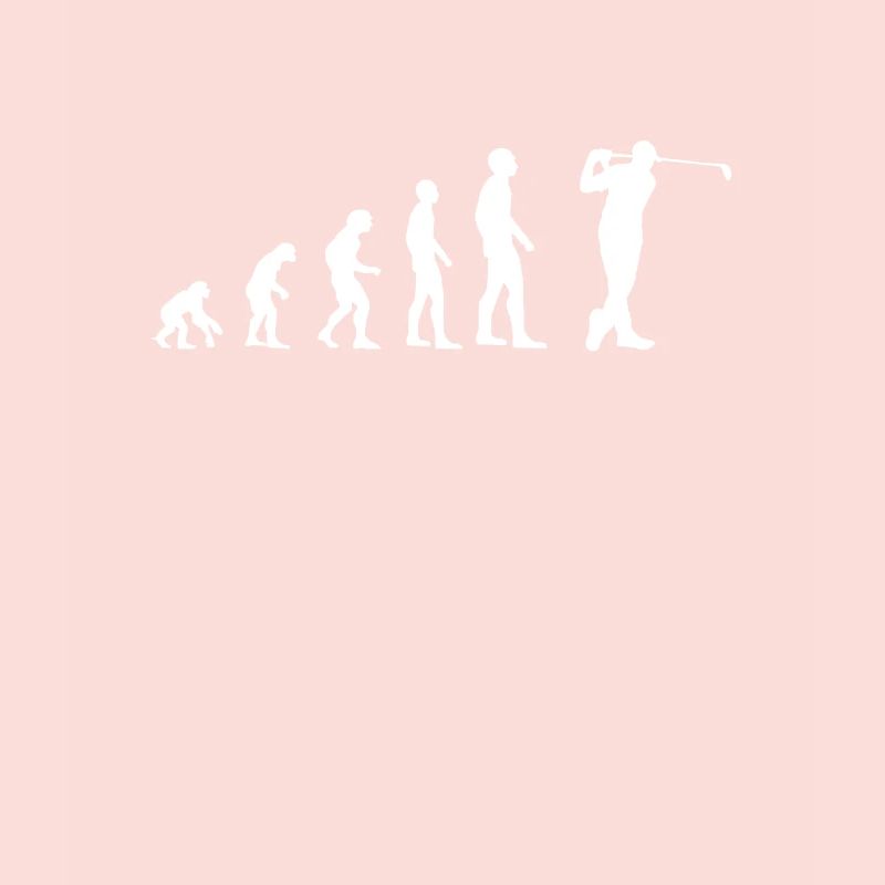 Golf Evolution of Man Golfer