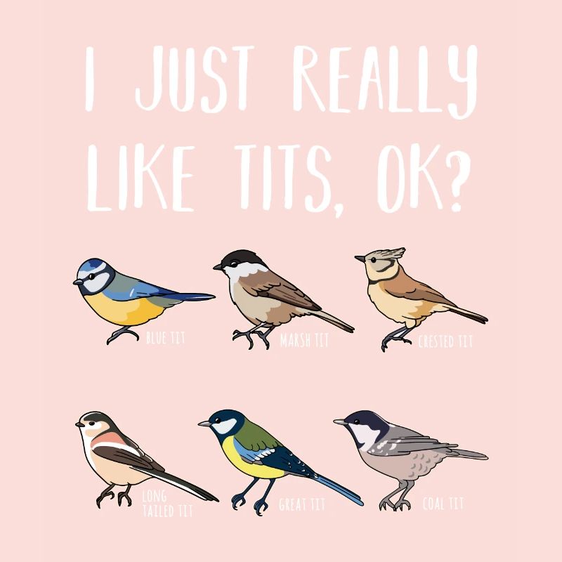 Funny Birdwatching Tit Bird Birding Gift