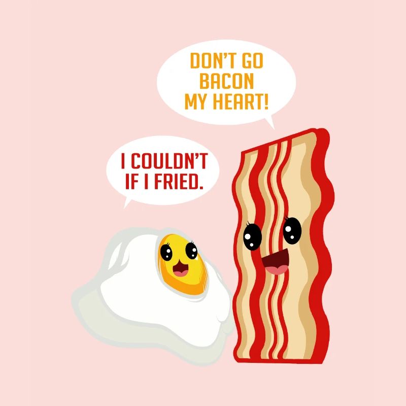 Love Bacon Egg Fried Bacon Lover Gift