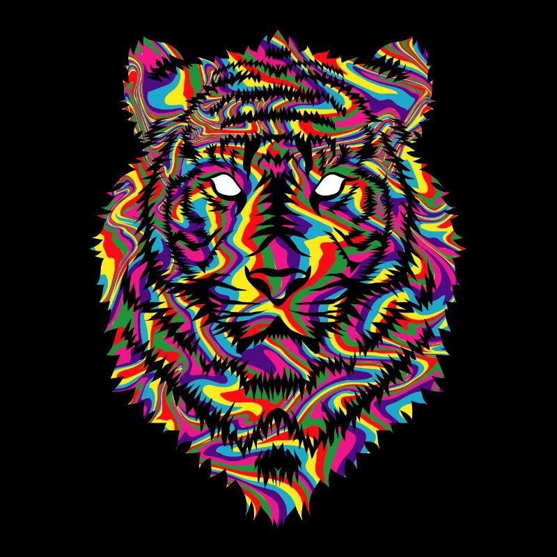 Psychedelic tiger