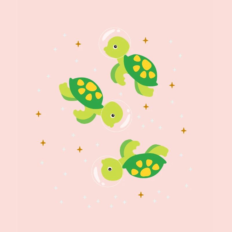 Turtle astronaut outer space