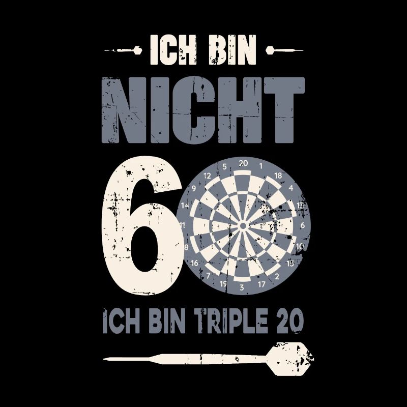 Ich bin nicht 60 ich bin triple 20 60er Geburtstag