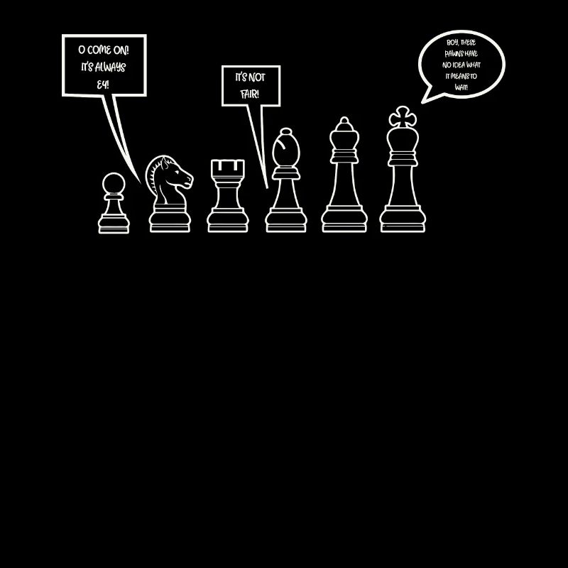 Pièces d'échecs drôles