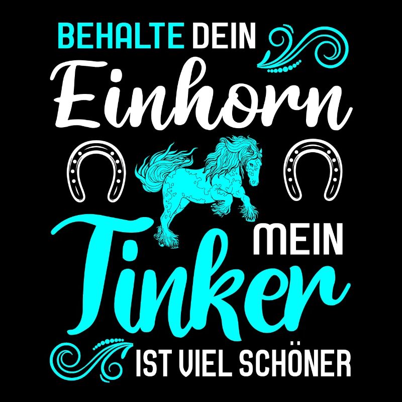 Tinker Pferd Reiter Geschenk