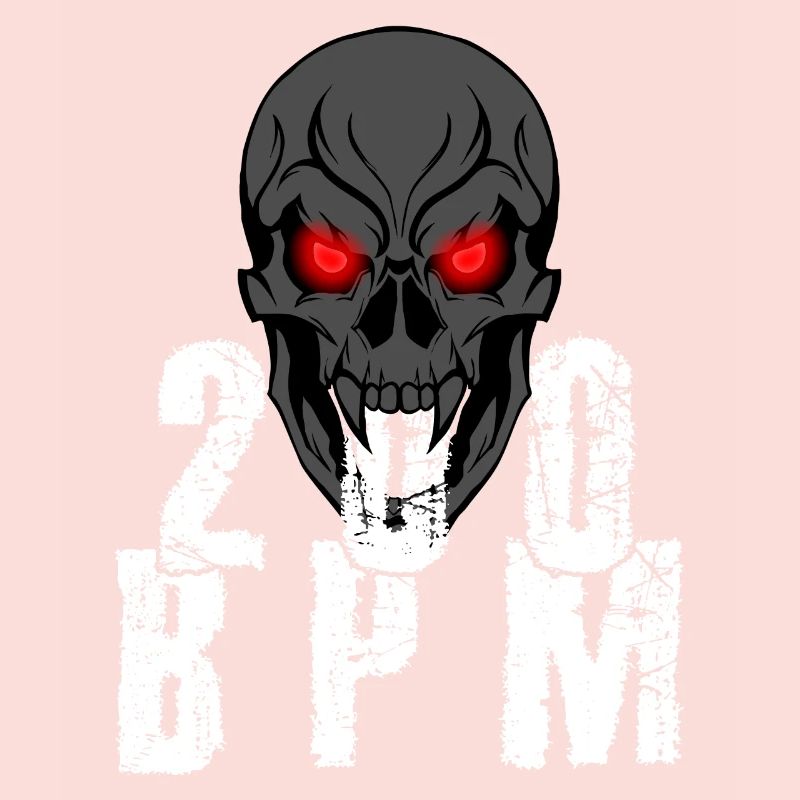 Gabber Hakken Uptempo 200 BPM Schädel