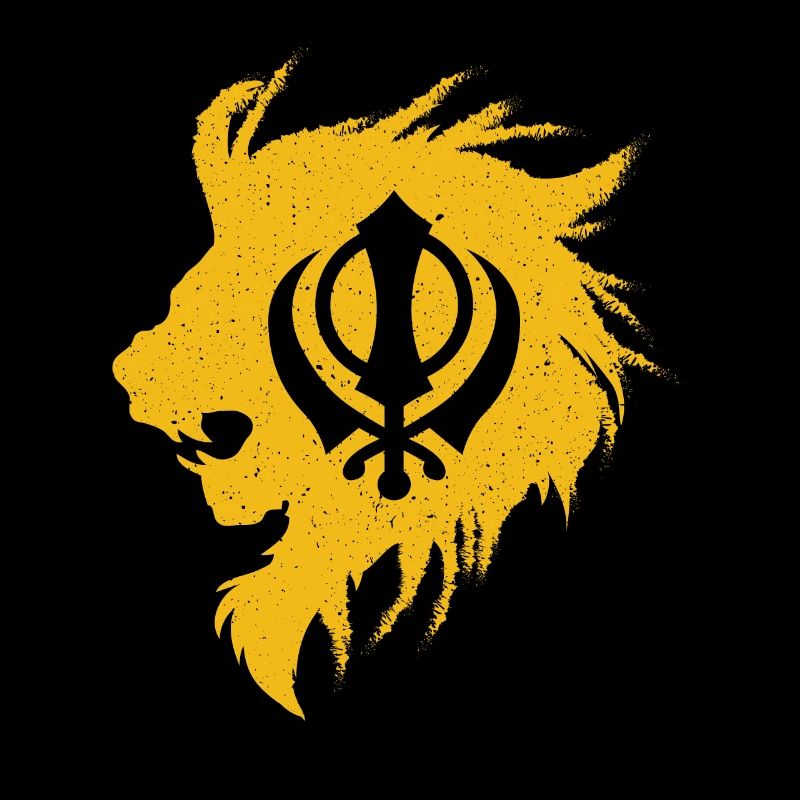 Khanda Löwe Kaur - Punjabi - Sikhismus Sikh Geschenk