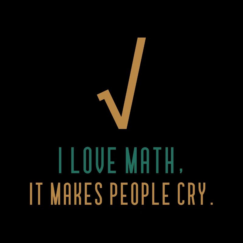 I love math - Funny math quote