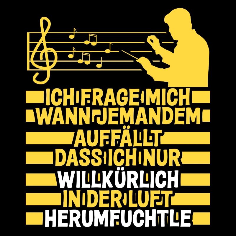 Dirigent mit Taktstock lustiger Spruch