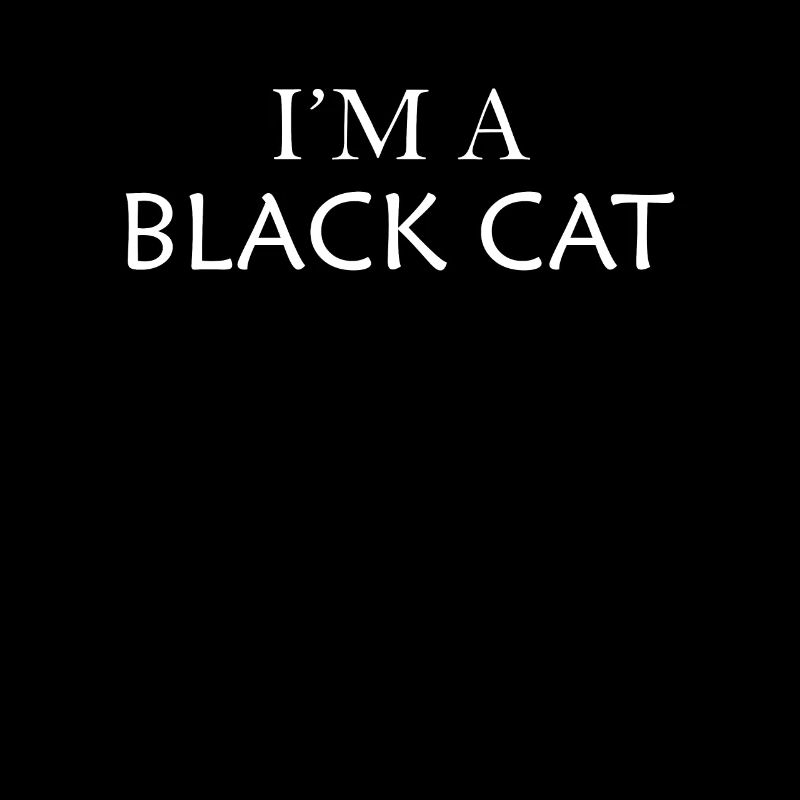 Ich bin eine schwarze Katze Halloween