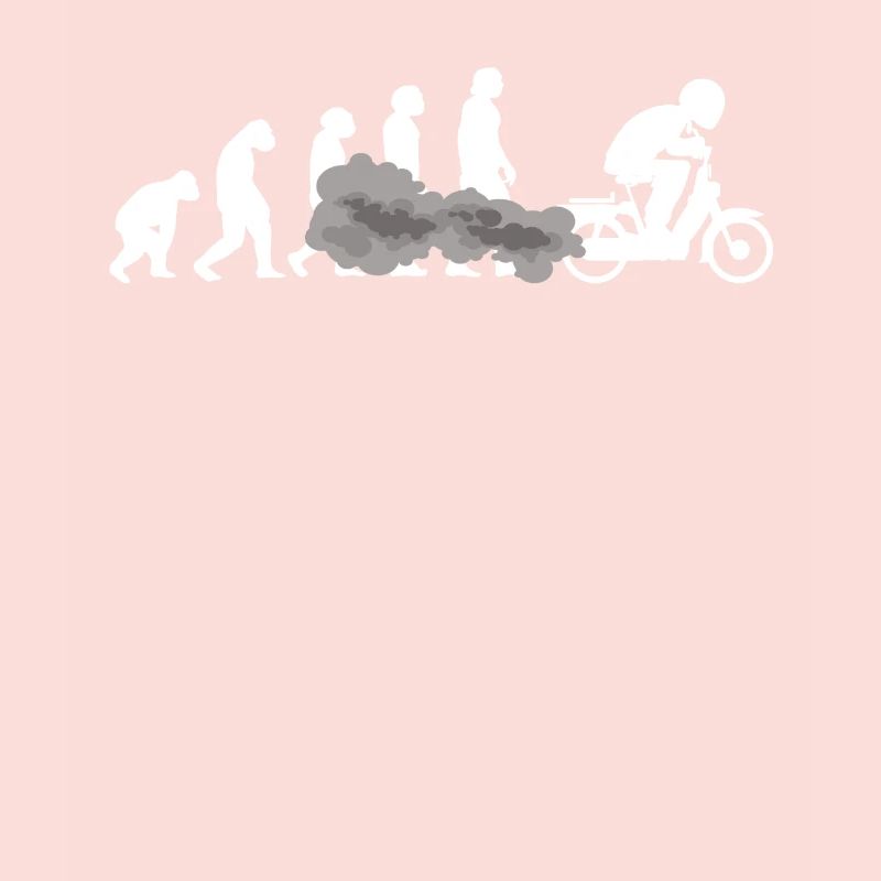 Mofa Mofaroller EVOLUTION Moped Mofafahrer tshirt