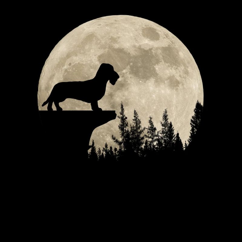 Dackel Rauhaar Teckel Dachshund Mond Geschenk