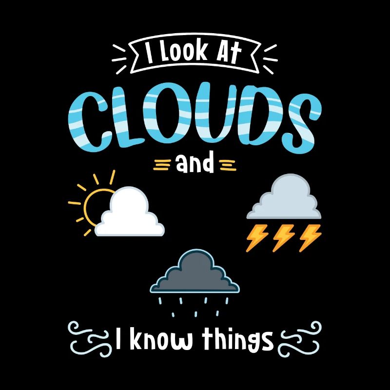 Météorologiste I Look At Clouds And I Know Things