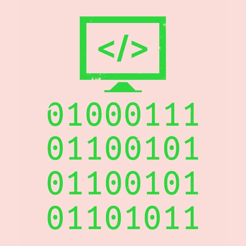 Cadeau de programmation de codage de code binaire