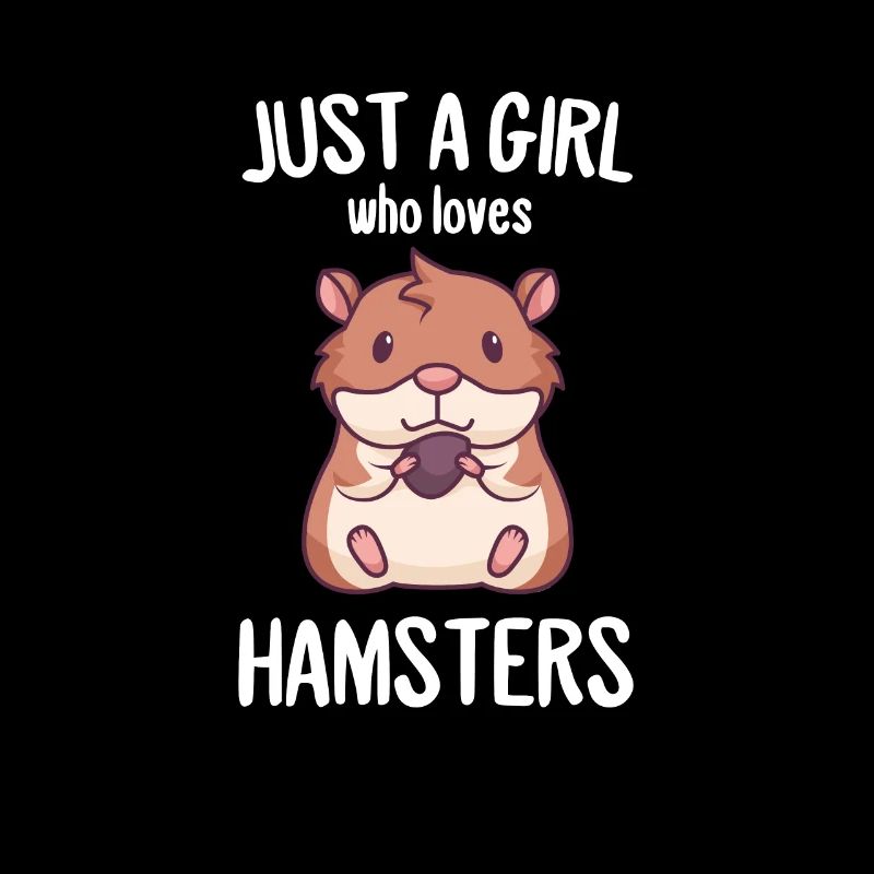 Fille le hamster aime l'amour des hamsters