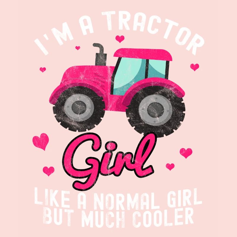 Traktor Trekker Bauer Agrar Acker Ernte Mädchen