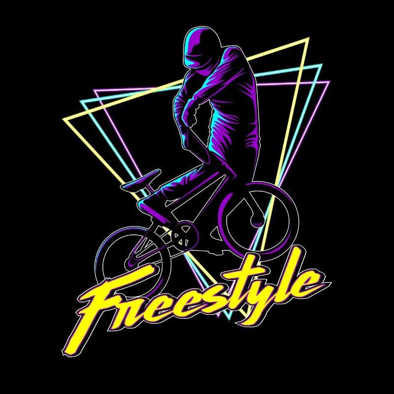 BMX Halfpipe Freestyle Stunt Vaporwave Gift