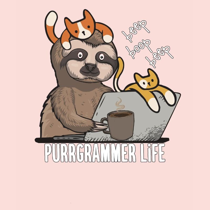Cadeau d'informatique de programmeur de chat drôle