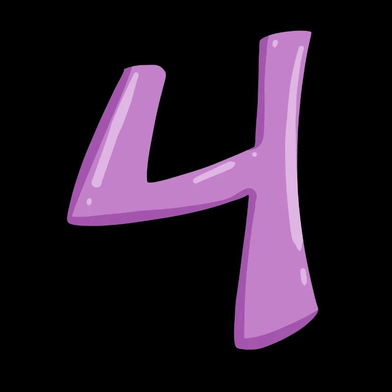 Number 4 number digit