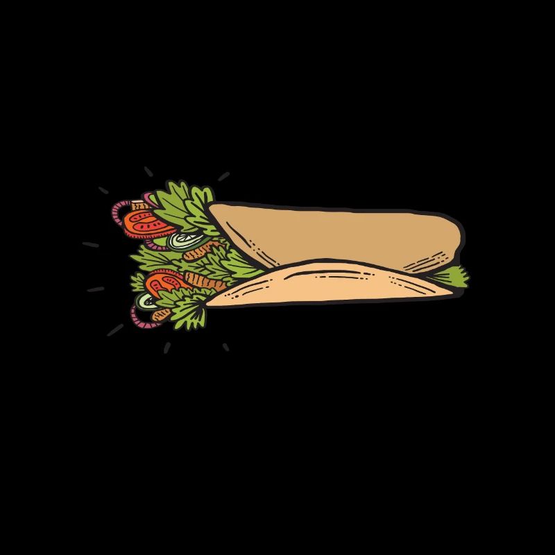 Shawarma arabisches Essen Kebap lustig Geschenk