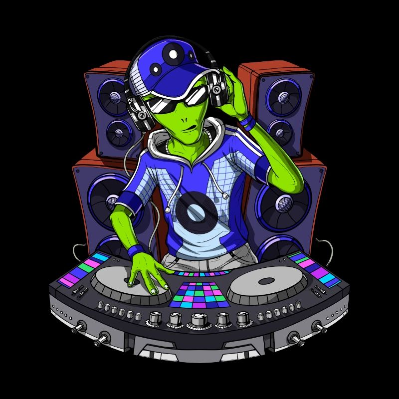 DJ extraterrestre de l'espace