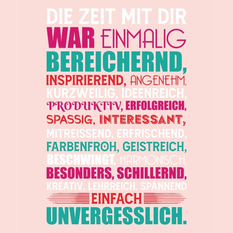 Geschenk zum Abschied Die Zeit mit dir war...