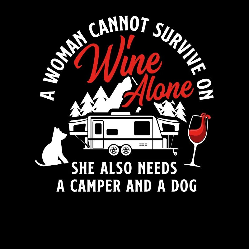 Wein Camper Hund Geschenk