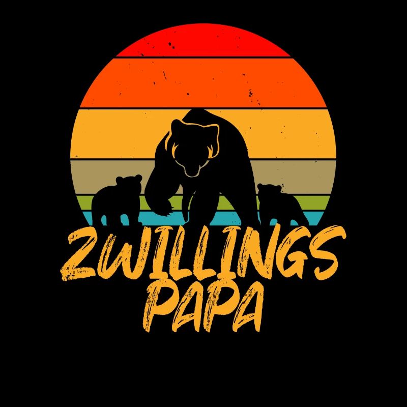 Zwillingspapa Zwillingsvater Geschenk