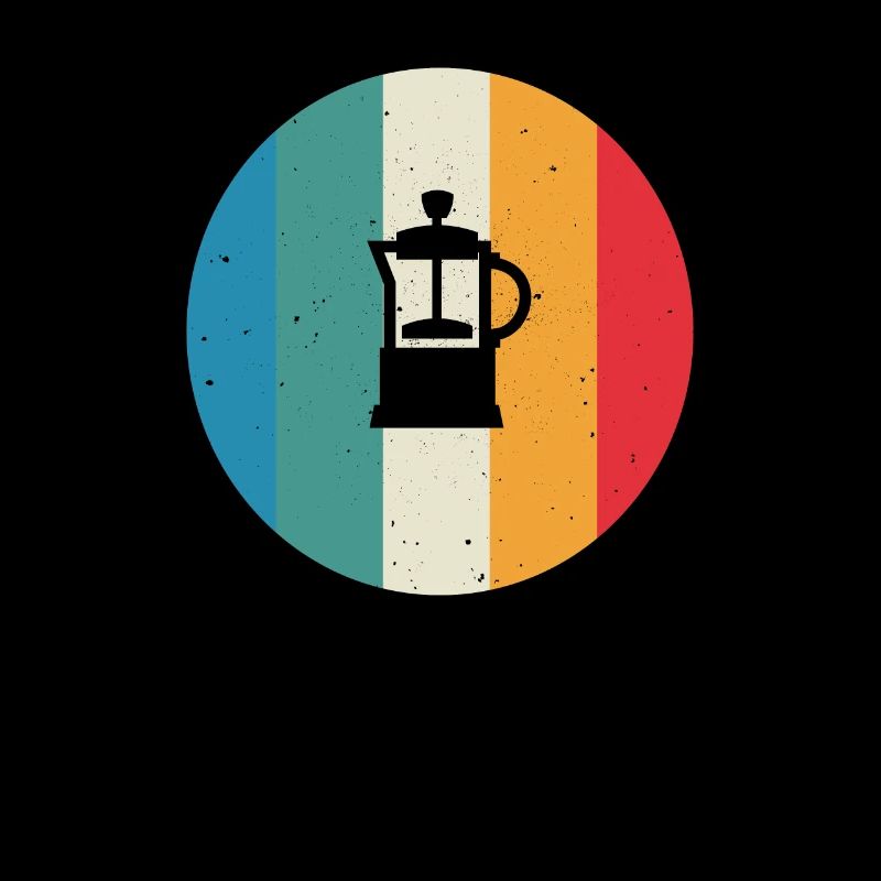 French Press Kaffee Vintage Geschenkidee